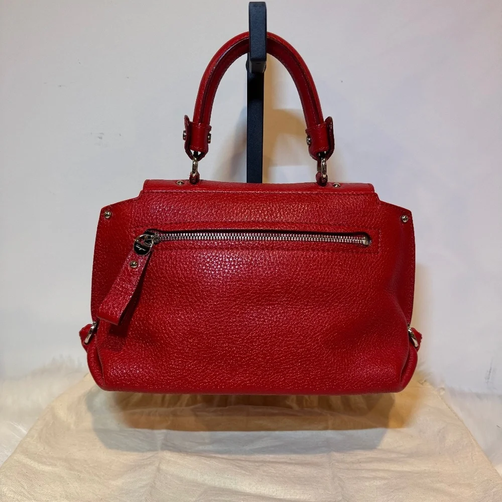Salvatore Ferragamo Grained Calfskin Sofia Satchel